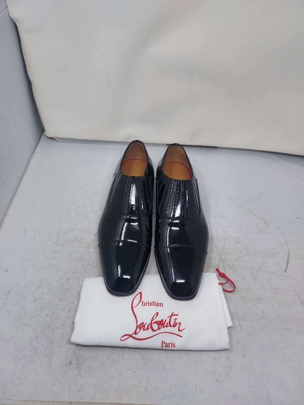 Christian Louboutin Greg on MENS Flat Patent Leather Shoe